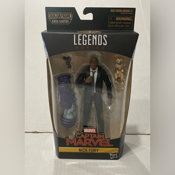 Marvel Legends: Nick Fury E3887 BAF Kree Sentry - Captain Marvel New In Package - Picture 1 of 3